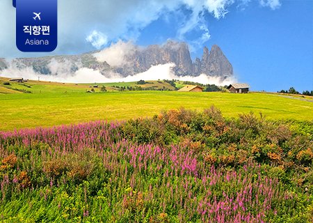 [아시아나 직항] 해바라기와 함께하는 이탈리아 돌로미테 트레킹과 베네치아 9박11일